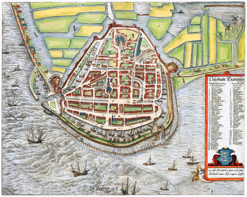 Enkhuizen 1584 Braun en Hogenberg